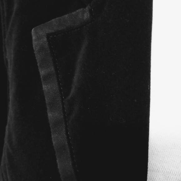 DKNY Jeans Black Velvet Blazer Jacket Size Large - Picture 2 of 7